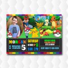 Pokemon Birthday Invitations With Photo Pokemon Birthday Invitations With Photo