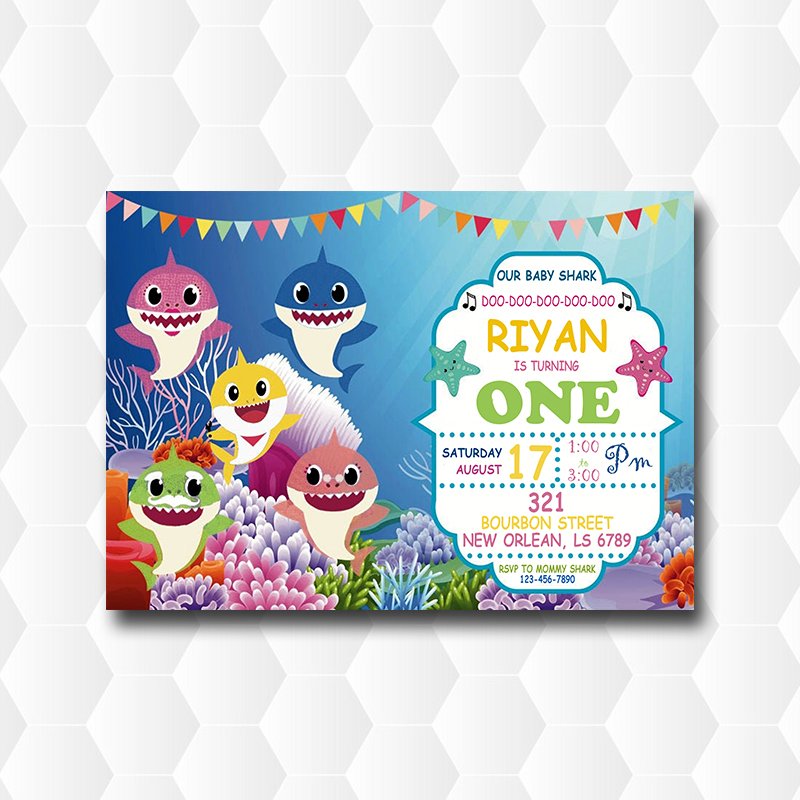 Baby Shark Do Doo Dooo Invitations