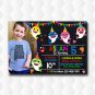 Baby Shark Do Do Do Invitation With Photo