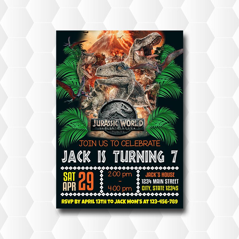 Jurassic World Invitation