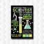 Mad Scientist Birthday Invitation