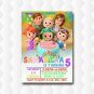 Cocomelon Family Birthday Invitation