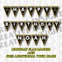 Lamborghini Birthday Banner Yellow