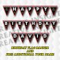 Lamborghini Birthday Banner Red