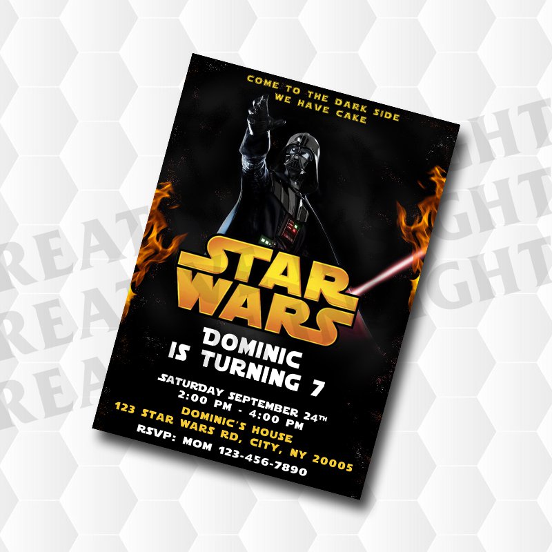 Star Wars Birthday Invitation