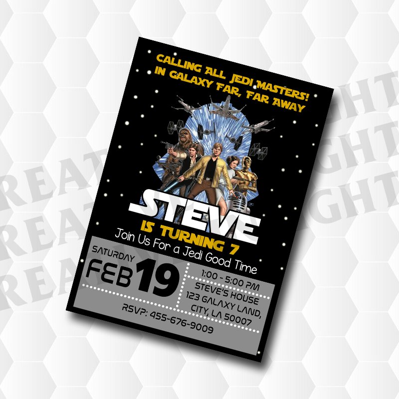 Star Wars Birthday Invitation