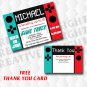 Game Truck Birthday Invitations