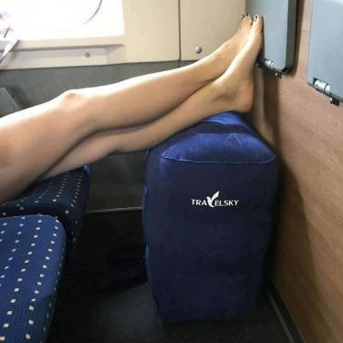 Puffy Travel Pillow For Legs Rest To Long Flights