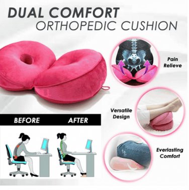 Double Memory Pillow For Maximum Multiple Comfort Sitting
