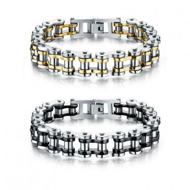 Cool Stainless Steel Men's Biker Chain Bracelet