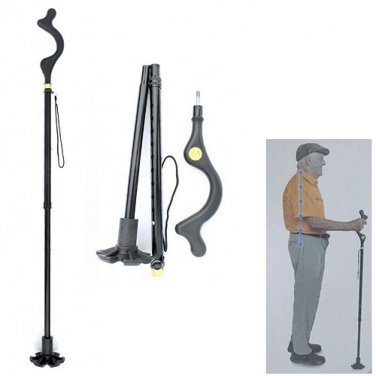 Foldable Walking Cane for Men, Women - Fold-up, Collapsible, Lightweight, Adjust