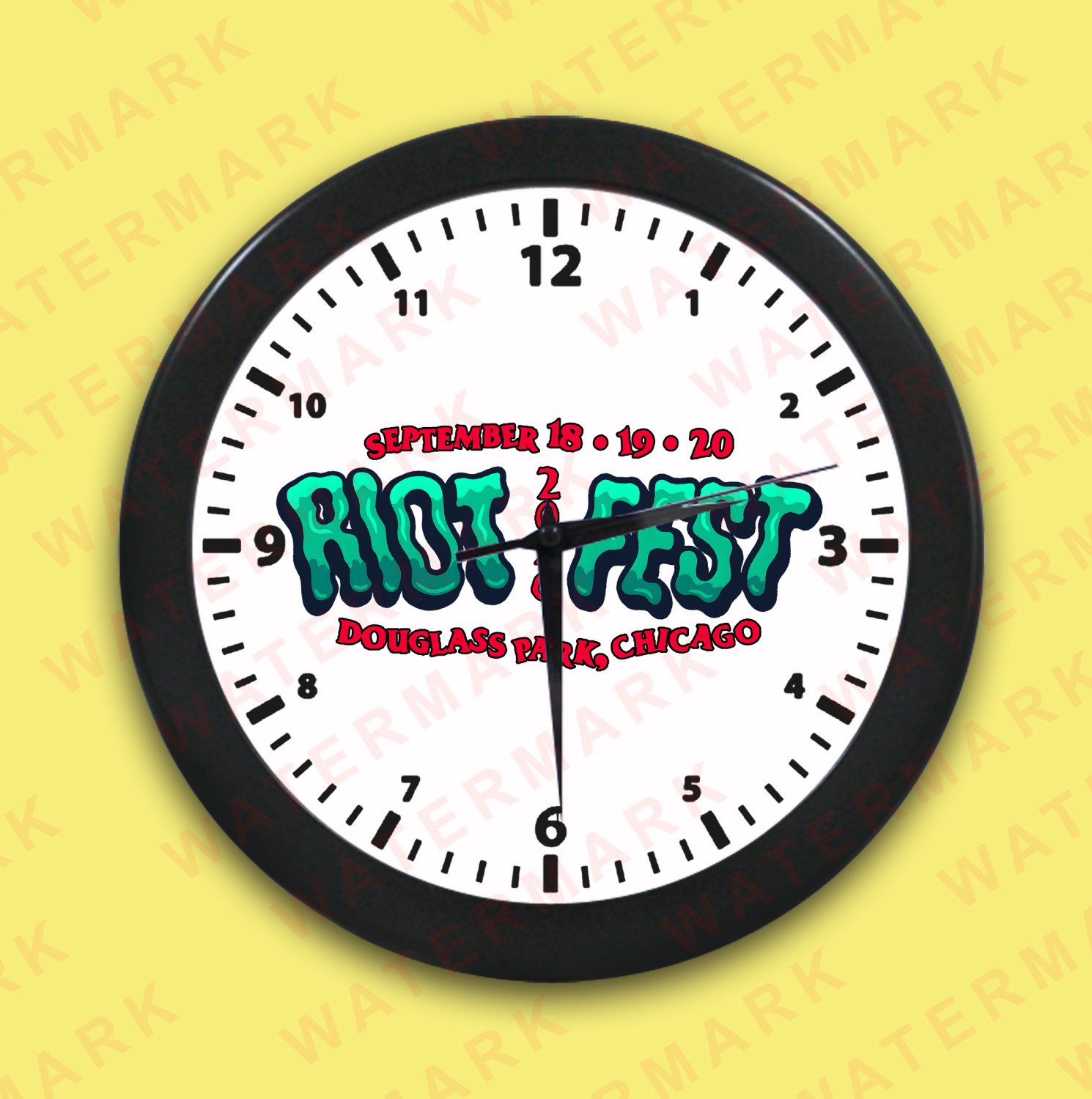 RIOT FEST 2026 Wall Clocks