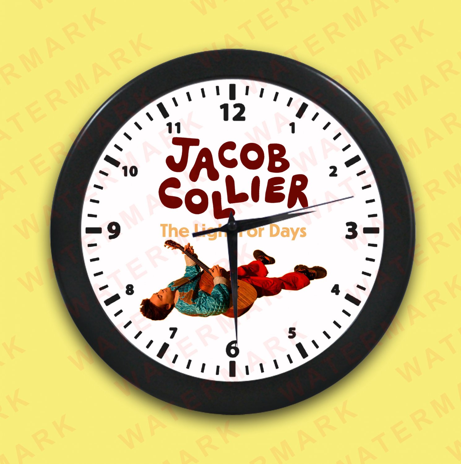 JACOB COLLIER THE LIGHT FOR DAYS TOUR 2026 Wall Clocks