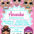LOL DOLL DIGITAL BIRTHDAY INVITATION