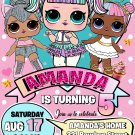 LOL DOLL DIGITAL BIRTHDAY INVITATION