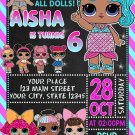 LOL DOLL DIGITAL BIRTHDAY INVITATION