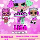LOL DOLL DIGITAL BIRTHDAY INVITATION