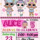 LOL DOLL DIGITAL BIRTHDAY INVITATION