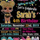 LOL DOLL DIGITAL BIRTHDAY INVITATION
