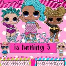 LOL DOLL DIGITAL BIRTHDAY INVITATION