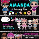 LOL DOLL DIGITAL BIRTHDAY INVITATION