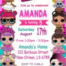 LOL DOLL DIGITAL BIRTHDAY INVITATION