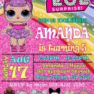 LOL DOLL DIGITAL BIRTHDAY INVITATION