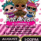 LOL DOLL DIGITAL BIRTHDAY INVITATION
