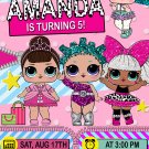 LOL DOLL DIGITAL BIRTHDAY INVITATION