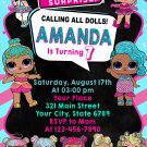 LOL DOLL DIGITAL BIRTHDAY INVITATION