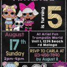 LOL DOLL DIGITAL BIRTHDAY INVITATION