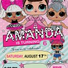 LOL DOLL DIGITAL BIRTHDAY INVITATION