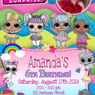 LOL DOLL DIGITAL BIRTHDAY INVITATION