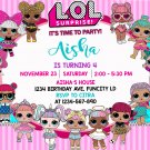 LOL DOLL DIGITAL BIRTHDAY INVITATION