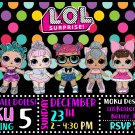 LOL DOLL DIGITAL BIRTHDAY INVITATION