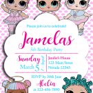 LOL DOLL DIGITAL BIRTHDAY INVITATION