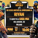 FORTNITE DIGITAL BIRTHDAY INVITATION
