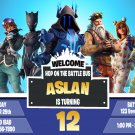 FORTNITE DIGITAL BIRTHDAY INVITATION
