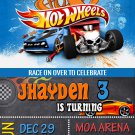 HOT WHEELS DIGITAL BIRTHDAY INVITATION