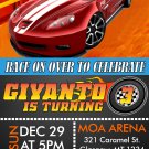 HOT WHEELS DIGITAL BIRTHDAY INVITATION