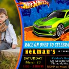 HOT WHEELS DIGITAL BIRTHDAY INVITATION