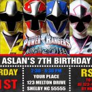 POWER RANGERS DIGITAL BIRTHDAY INVITATION
