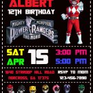 POWER RANGERS DIGITAL BIRTHDAY INVITATION