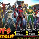 POWER RANGERS DIGITAL BIRTHDAY INVITATION