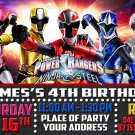 POWER RANGERS DIGITAL BIRTHDAY INVITATION