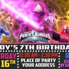 POWER RANGERS DIGITAL BIRTHDAY INVITATION