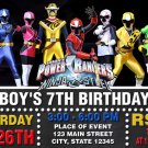 POWER RANGERS DIGITAL BIRTHDAY INVITATION