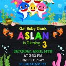 BABY SHARK DIGITAL BIRTHDAY INVITATION