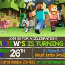 MINECRAFT DIGITAL BIRTHDAY INVITATION