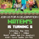 MINECRAFT DIGITAL BIRTHDAY INVITATION